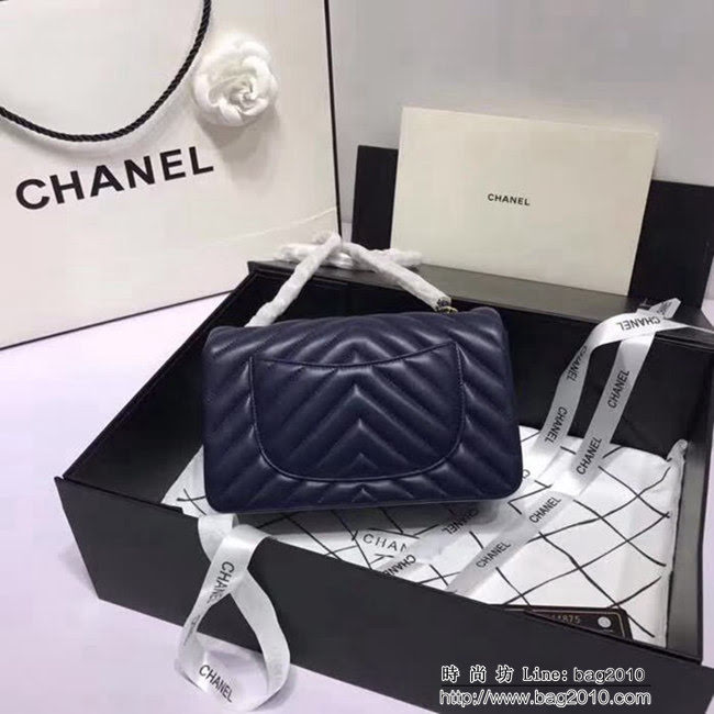 香奈兒CHANEL 升級版V線1116小羊皮肩背斜跨鏈條包 DSC1241